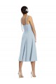 Purchase Stretch Crepe A-Line Midi Length Sleeveless Evening Dress