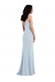 Purchase Stretch Crepe Trumpet Long Sleeveless V-Back Formal Dress