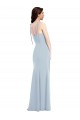 Purchase Stretch Crepe Trumpet Long Sleeveless Low Back Evening Gown