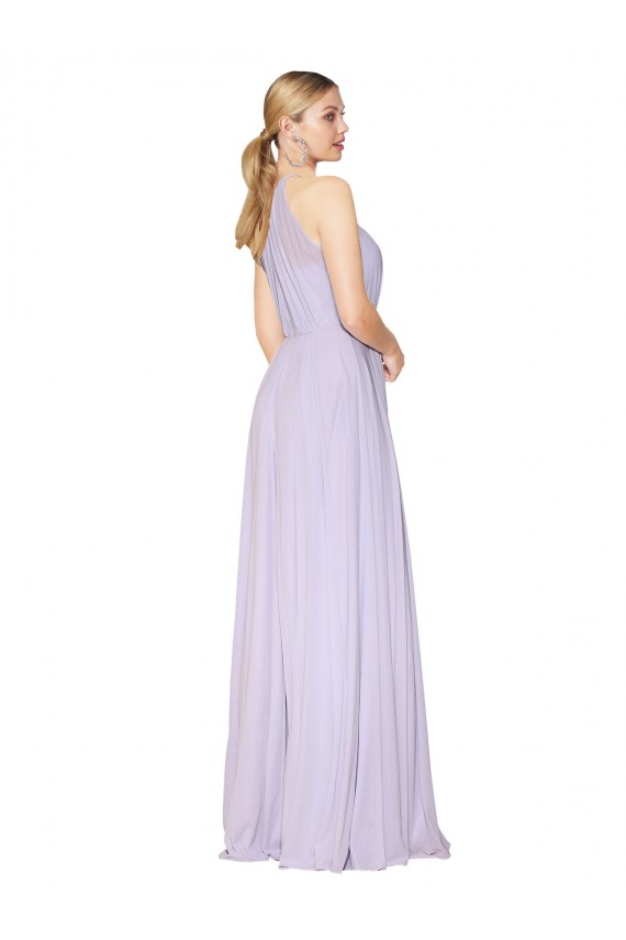 Purchase Luxe Chiffon A-Line Long Sleeveless Formal Evening Dress
