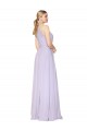 Purchase Luxe Chiffon A-Line Long Sleeveless Formal Evening Dress