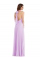 Purchase Soft Chiffon A-Line Sleeveless Lilac Semi Formal Evening Dress
