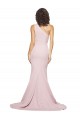 Purchase Stretch Crepe Sheath Sweep Train Sleeveless Side Slit Prom Dresses