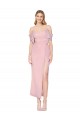 Purchase Soft Chiffon Mermaid Knee Length Cold Shoulder Formal Evening Dress