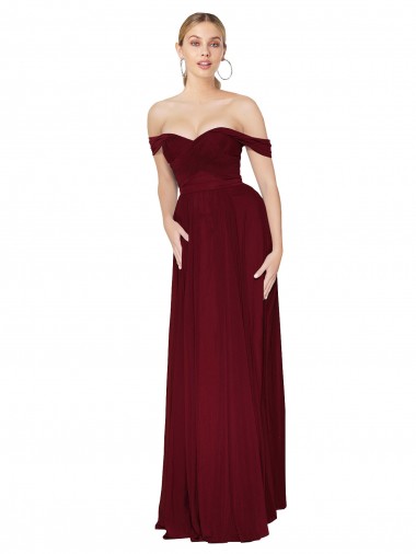 Purchase Soft Chiffon Mermaid Long Sleeveless Formal Dress