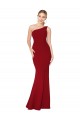 Purchase Stretch Crepe Mermaid Mermaid Sleeveless Burgundy Formal Evening Dress