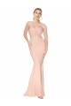 Purchase Stretch Crepe Mermaid Long Sleeveless Evening Gown