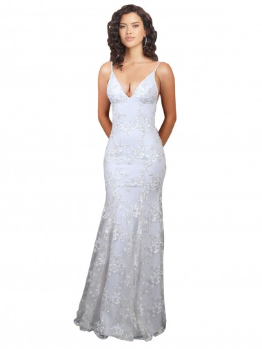 Purchase Stretch Crepe & Sequin Tulle Mermaid Long Sleeveless Backless Formal Evening Dress