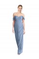 Purchase Soft Chiffon Mermaid Long Sleeveless Low Back Semi Formal Evening Dress