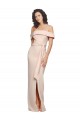 Purchase Stretch Crepe Mermaid Long Sleeveless Low Back Daring Side Slit Prom Dresses