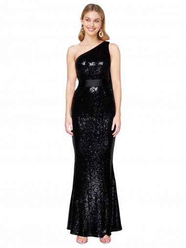 Purchase Sequin Mermaid Long Sleeveless Formal Evening Dress