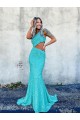 Purchase Velvet Sequin Mermaid Sweep Train Sleeveless Long Evening Dress