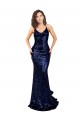 Purchase Sequin Mermaid Long Sleeveless Low Back Formal Evening Dress