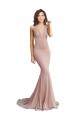 Purchase Spandex Mermaid Long Sleeveless Low Back Formal Evening Dress