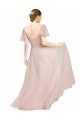 Purchase Tulle A-Line Long Flutter Sleeves Formal Dress