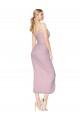 Purchase Soft Chiffon Mermaid Knee Length Sleeveless V-Back High Low Evening Dress