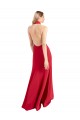 Purchase Stretch Crepe A-Line Long Sleeveless Open Back Formal Evening Dress