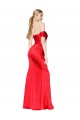Purchase Stretch Satin Mermaid Long Sleeveless High Slit Prom Dresses