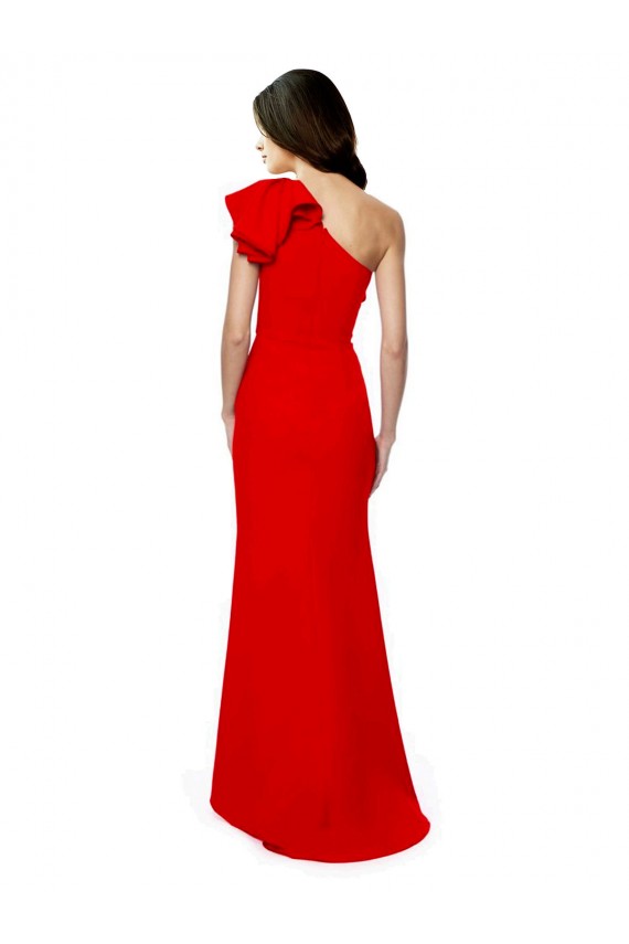 Purchase Stretch Crepe Mermaid Long Sleeveless Party Dress