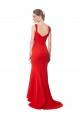 Purchase Stretch Crepe Mermaid Long Red Formal Evening Dress