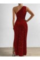 Purchase Velvet Sequin Long Sleeveless Evening Dress