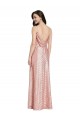 Purchase Sequin Sheath Long Sleeveless Low Back Formal Evening Dress
