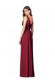 Purchase Soft Chiffon A-Line Long Sleeveless V-Back Semi Formal Evening Dress