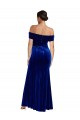 Purchase Stretch Velvet Mermaid Long Sleeveless Formal Evening Dress