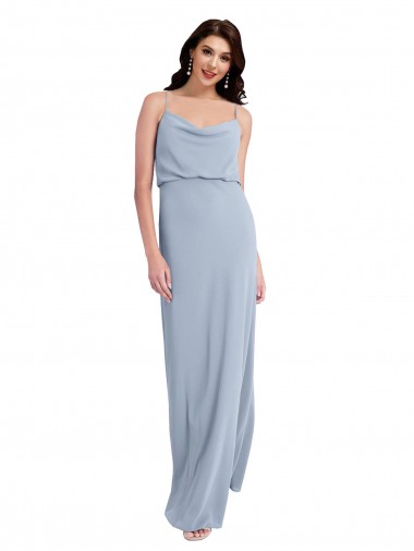 Purchase Stretch Crepe Sheath Long Sleeveless V-Back Formal Evening Dress