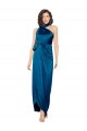 Purchase Silky Satin Sheath Long Sleeveless Side Slit Prom Dresses