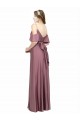 Purchase Silky Satin Sheath Long Cold Shoulder Low Back Formal Evening Dress