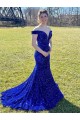 Purchase Velvet Sequin Sweep Train Sleeveless Prom Dress
