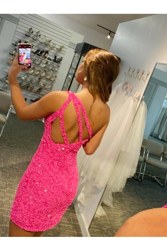 Purchase Velvet Sequin Short Sleeveless Velvet Sequin Homecoming Dress