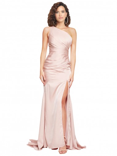 Purchase Silky Satin Sheath Long Sleeveless Black Tie Evening Dress