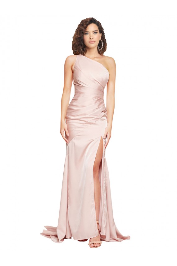 Purchase Silky Satin Sheath Long Sleeveless Black Tie Evening Dress