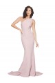 Purchase Stretch Crepe Sheath Sweep Train Sleeveless Side Slit Prom Dresses