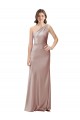 Purchase Stretch Satin Sheath Long Sleeveless Open Back Formal Evening Dress