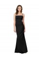 Purchase Stretch Crepe Sheath Long Sleeveless Open Back Formal Evening Dress