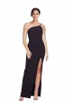 Purchase Stretch Crepe Sheath Sheath Sleeveless Black Formal Evening Dress