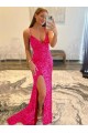 Purchase Velvet Sequin Sheath Sweep Train Long Sleeveless Velvet Sequin Dress