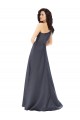 Purchase Satin A-Line Long Sleeveless Formal Evening Gown
