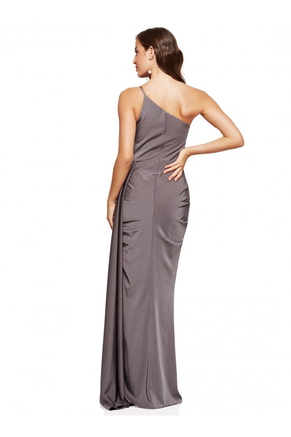 Purchase Silky Satin A-Line Long Sleeveless Formal Evening Gown
