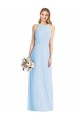 Purchase Luxe Chiffon Trumpet Long Sleeveless Semi Formal Evening Dress