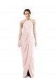 Purchase Stretch Crepe Long Sleeveless Semi Formal Evening Dress