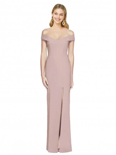 Purchase Stretch Crepe Trumpet Long Sleeveless Criss Cross Back Semi Formal Evening Dress