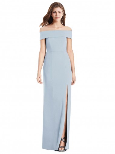 Purchase Stretch Crepe Trumpet Long Sleeveless Formal Dress