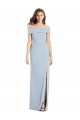 Purchase Stretch Crepe Trumpet Long Sleeveless Formal Dress
