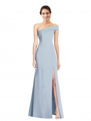 Purchase Stretch Crepe Trumpet Trumpet Sleeveless Light Sky Blue Formal Evening Dress