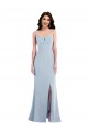 Purchase Stretch Crepe Trumpet Trumpet Sleeveless Light Sky Blue Evening Gown