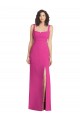 Purchase Stretch Crepe Trumpet Long Sleeveless Square Neck Low Back Prom Dresses